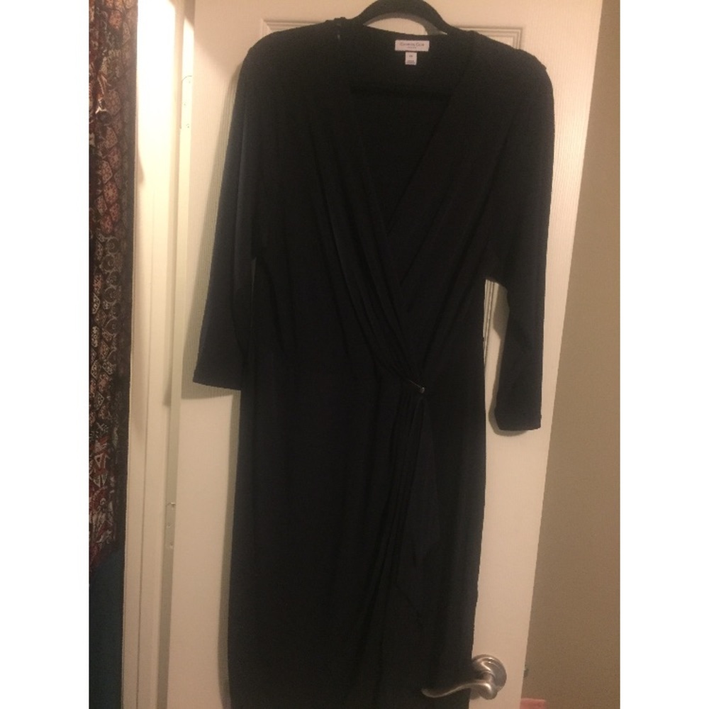 Plus Size Faux Wrap Dress